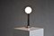 Lámpara de mesa italiana minimalista de cromo, años 70, Imagen 2