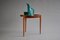 Scandinavian Mid-Century Teak Side Table with Portable Tray 2