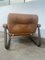 Italian Leather and Brass Armchair, 1970s, Image 7