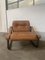 Fauteuil en Cuir et Laiton, Italie, 1970s 3