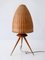 Mid-Century Scandinavian Rattan & Teak Table Lamp, 1960s, Image 9
