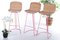 Italian Cane and Metal Barstools from Cidue, 1980s, Set of 3 2