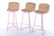 Italian Cane and Metal Barstools from Cidue, 1980s, Set of 3 1