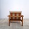 Brutalist Lounge Chair in Solid Pine, Denmark, 1970s, Image 7