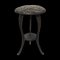 Japanese Hand Carved Floral Side Table or Plant Stand, 1905, Image 1