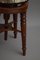 Mahogany Height Adjustable Stool 3