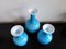 Opal Blue Glass Carnaby Vases by Per Lütken for Holmegaard, Denmark, 1960s, Set of 3 4