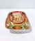 Orange Red Sommerso Glass Ashtray by Flavio Poli, Italy 7