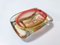 Orange Red Sommerso Glass Ashtray by Flavio Poli, Italy, Image 3