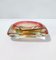 Orange Red Sommerso Glass Ashtray by Flavio Poli, Italy 6