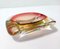 Orange Red Sommerso Glass Ashtray by Flavio Poli, Italy, Image 4