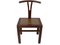 Vintage Oriental Hat Yoke Y Shaped Back Chairs, Set of 2 3