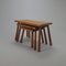 Modernist Oak Nesting Tables, 1960s, Set of 3, Image 4