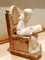 Monk-Shaped Alabaster and Marble Book Holders, Set of 2 3