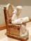 Monk-Shaped Alabaster and Marble Book Holders, Set of 2, Image 3