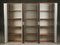 Vintage Walnut Storage Cabinet with Aluminum Doors 2