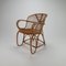 Mid-Century Rattan Side Chair, 1960s 1