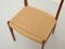 Paper Cord Chairs by Arne Choice Iversen for Glyngøre Teak, Set of 4 14