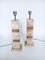 Hollywood Regency Style Pink Marble Table Lamps, Italy, 1970s, Set of 2 5
