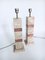 Hollywood Regency Style Pink Marble Table Lamps, Italy, 1970s, Set of 2 4