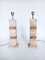 Hollywood Regency Style Pink Marble Table Lamps, Italy, 1970s, Set of 2 17