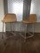 Vintage Modernist Steel and Rattan Stools in the Style of Charlotte Perriand from Dirk Van Sliedregt, 1960s, Set of 2 2