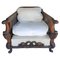 Antique English Walnut Caned Armchair 1