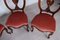 Chaises en Noyer par Luigi Filippo, Italie, 1800s, Set de 4 11