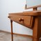 Mid-Century Oak and Ceramic Vanity Table by Guillerme et Chambron, France, 1960s 4