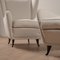 Cream Armchairs by Gio Ponti for Isa Bergamo, Set of 2, Image 4