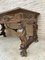 Renaissance Carved Walnut Desk with Three Drawers and Bronze Mounts, 1860s, Image 8