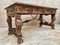 Renaissance Carved Walnut Desk with Three Drawers and Bronze Mounts, 1860s 3