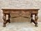 Renaissance Carved Walnut Desk with Three Drawers and Bronze Mounts, 1860s 4