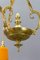 Neoclassical French Bronze Chandelier in Pate De Verre Glass by Jean Noverdy 10