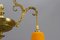Neoclassical French Bronze Chandelier in Pate De Verre Glass by Jean Noverdy 13