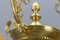 Neoklassizistischer französischer Bronze Kronleuchter aus Pate De Verre Glas von Jean Noverdy 11