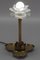 Lámpara de mesa modernista de latón con rana, años 30, Imagen 19