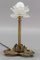 Lámpara de mesa modernista de latón con rana, años 30, Imagen 4