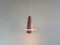 Pink Model 205 Conical Pendant Lamp from Evenblij, the Netherlands, 1960s 7