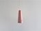 Pink Model 205 Conical Pendant Lamp from Evenblij, the Netherlands, 1960s 1