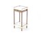 Brass Vienna Secession Nightstand or Bedside Table with Marble Top, Austria, 1900s, Image 9