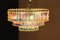 Lámpara de araña Mid-Century de cristal de Murano iridiscente, Imagen 12