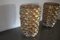 Large Mid-Century Gold and Iridescent Murano Glass Vases, Set of 2 17