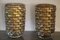 Large Mid-Century Gold and Iridescent Murano Glass Vases, Set of 2 5