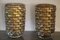 Large Mid-Century Gold and Iridescent Murano Glass Vases, Set of 2, Image 5