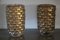 Large Mid-Century Gold and Iridescent Murano Glass Vases, Set of 2 18