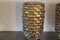 Große Mid-Century Vasen aus goldfarbenem & schillerndem Muranoglas, 2er Set 7