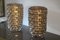 Large Mid-Century Gold and Iridescent Murano Glass Vases, Set of 2 8