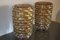 Large Mid-Century Gold and Iridescent Murano Glass Vases, Set of 2 4