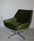 Olive Green Swivel Chair from VEB Metallwaren Naumburg, 1980s 3